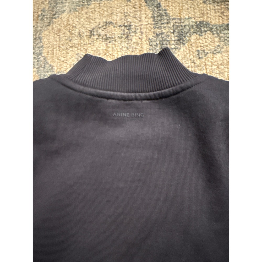Anine Bing Bradie Sweatshirt in Navy Size Small Excellent Condition - Picture 6 of 6